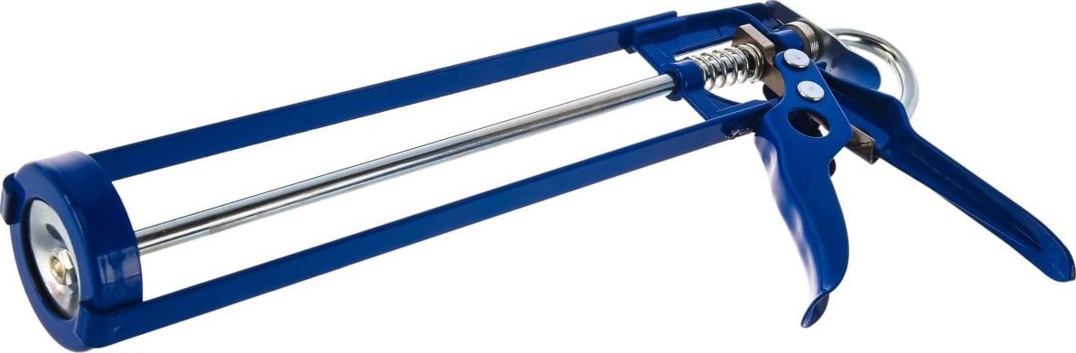 Пистолет для герметика Кобальт 244-001 скелетный, усиленный, противокапельная система - изображение 3