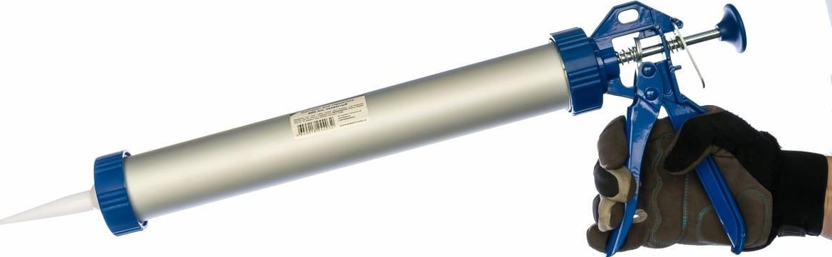 Пистолет для герметика Кобальт 244-032 600 мл, закрытый - изображение 3
