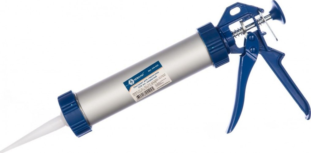 Пистолет для герметика Кобальт 244-025 310 мл, закрытый