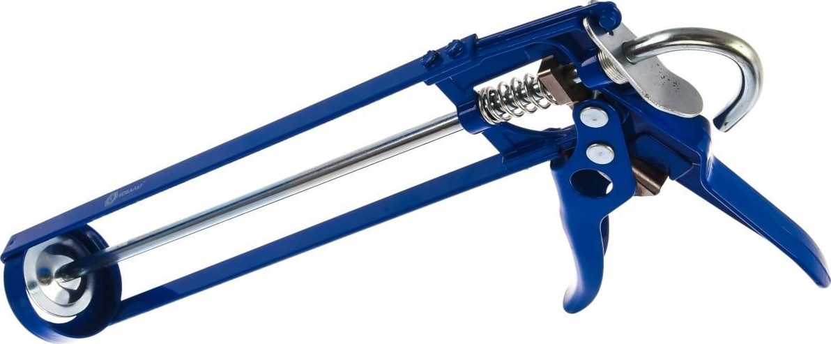 Пистолет для герметика Кобальт 244-001 скелетный, усиленный, противокапельная система - изображение 4