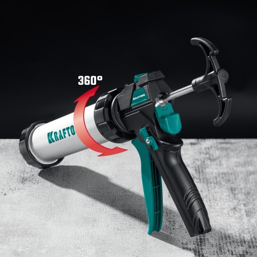 Пистолет для герметика KRAFTOOL ULTRA 600 мл универсальный закрытый 06677-60 - изображение 4