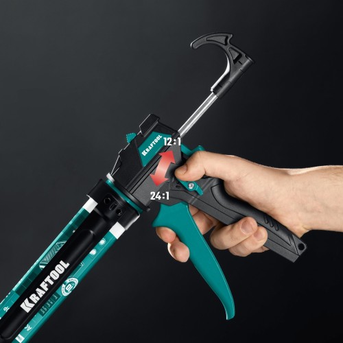 Пистолет для герметика KRAFTOOL ULTRA 310 мл поворотный 06679 - изображение 3