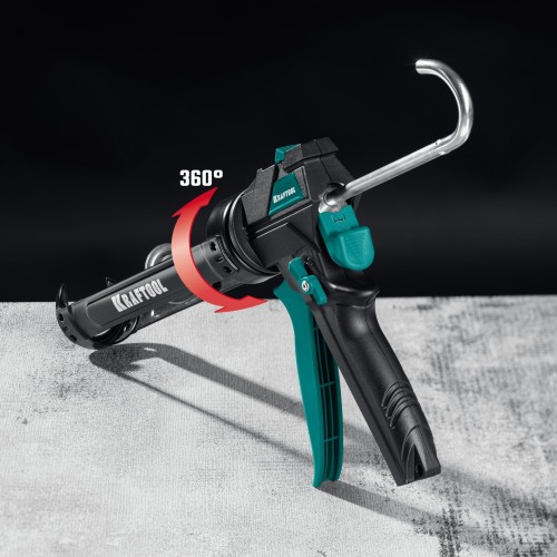 Пистолет для герметика KRAFTOOL ULTRA 310 мл поворотный 06679 - изображение 2