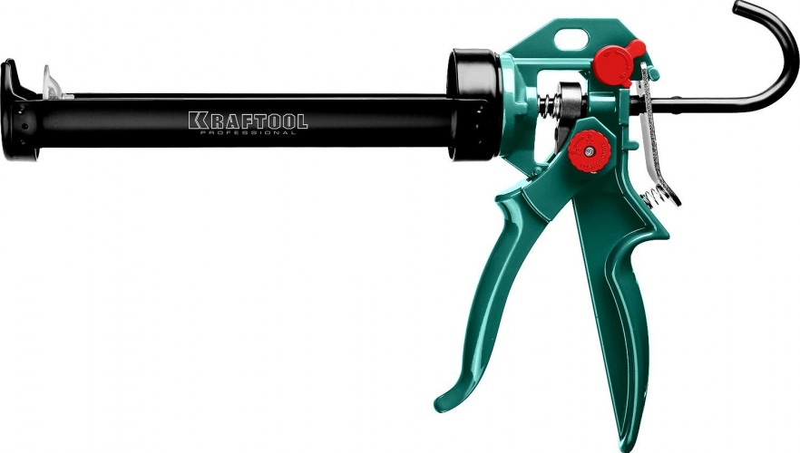 Пистолет для герметика KRAFTOOL EXPERT 4-in-1 усиленный cкелетный поворотный 310 мл 06675 - изображение 2
