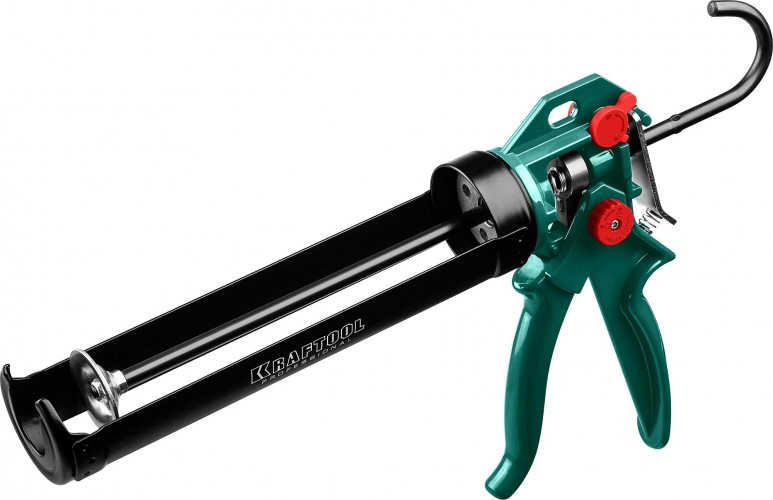 Пистолет для герметика KRAFTOOL EXPERT 4-in-1 усиленный cкелетный поворотный 310 мл 06675