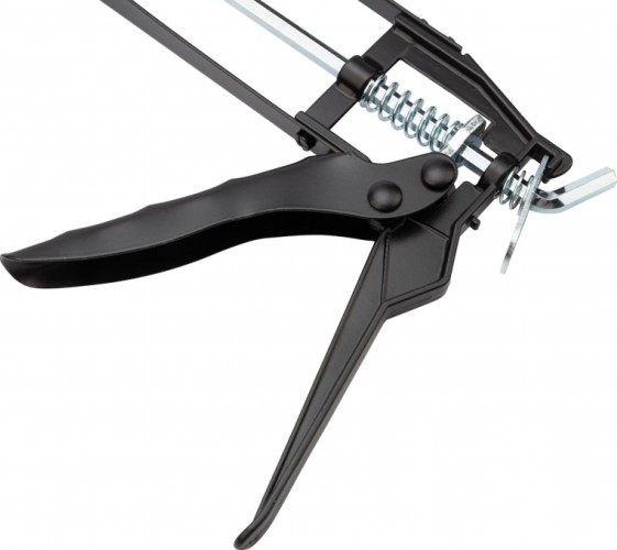 Пистолет для герметика REXANT Скелетный 310 мл, с фиксатором, шестигранный шток 7 мм 12-7201 - изображение 3