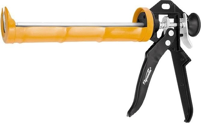 Пистолет для герметика Sparta 310 мл, "полуоткрытый" круглый шток 8 мм, heavy duty// 886325