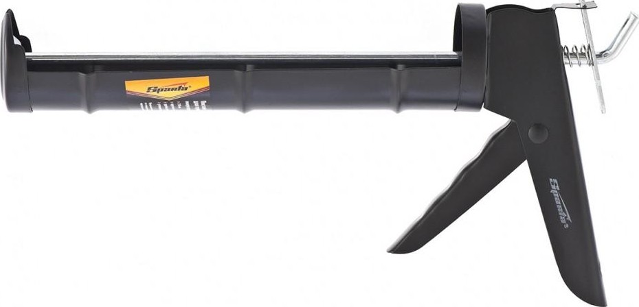 Пистолет для герметика Sparta 310 мл, "полуоткрытый круглый шток 7 мм, утолщенные стенки// 886365