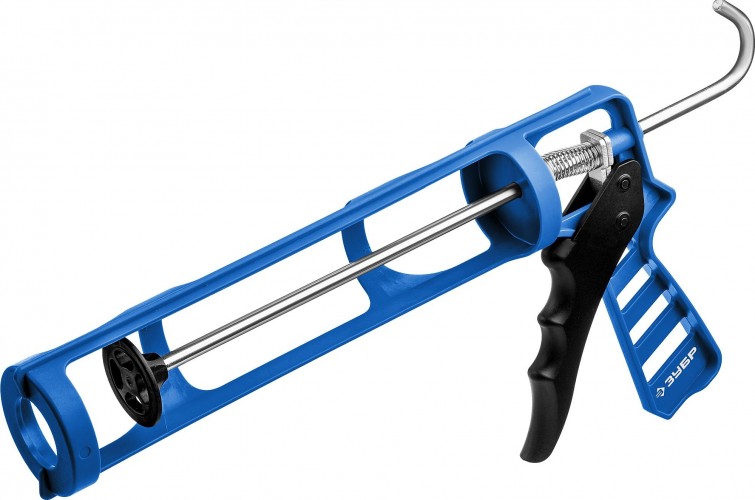 Пистолет для герметика ЗУБР ПРОФЕССИОНАЛ скелетный, антикапельная система, 310 мл. 06632