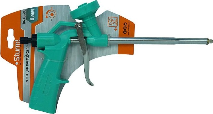 Пистолет для монтажной пены Sturm 1073-06-05 пластмассовый корпус - изображение 5