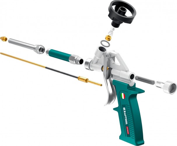 Пистолет для монтажной пены KRAFTOOL SUPERGUN 06800 полностью разборный, обслуживаемый 06800 - изображение 3