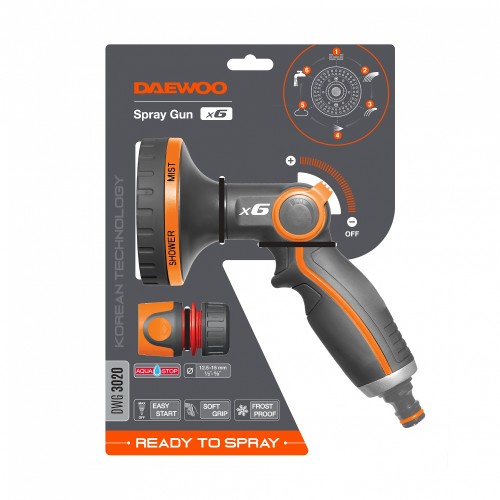 Пистолет для полива DAEWOO DWG 3020 Spray Gun x6 - изображение 2