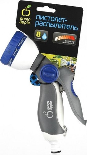 Пистолет для полива GREEN APPLE GWHM12-037 8 режимов Б0003093 - изображение 2