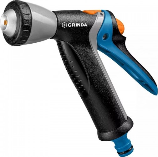 Пистолет для полива GRINDA BM-R proline плавная регулировка, курок сзади, металлич 8-427311_z02