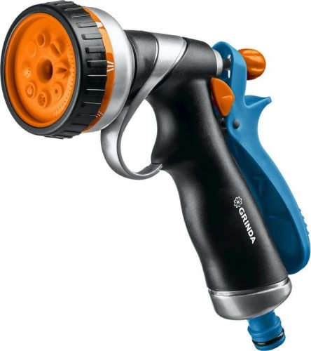 Пистолет для полива GRINDA RM-8 proline 8 режимов, курок сзади, металлический с tp 8-427143_z02