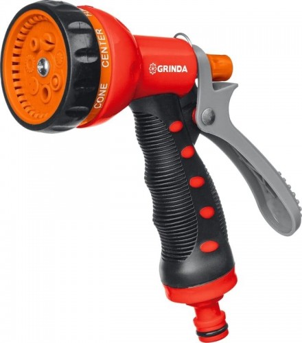 Пистолет для полива GRINDA T-7 7 режимов, курок сзади, пластиковый с tpr 8-427185