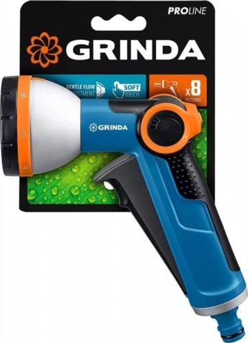 Пистолет для полива GRINDA X-8 proline 8 режимов, курок спереди, двухкомпонентный 8-427145_z02 - изображение 3