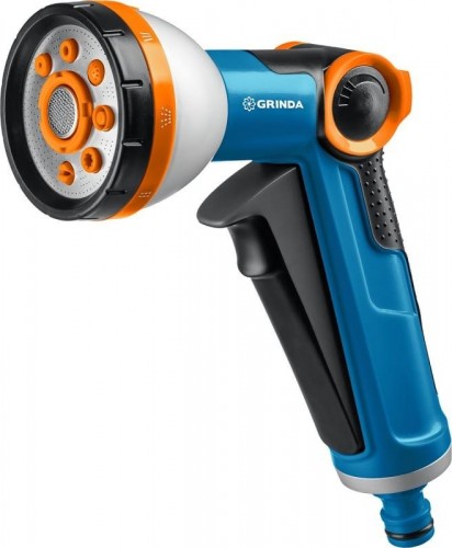 Пистолет для полива GRINDA X-8 proline 8 режимов, курок спереди, двухкомпонентный 8-427145_z02
