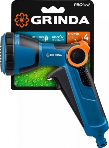 Пистолет для полива GRINDA X-S proline, душевой, 4 режима, курок спереди, с регул 429165 - изображение 3