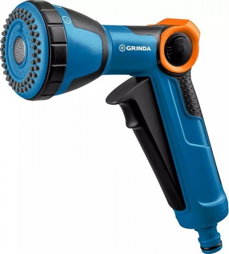 Пистолет для полива GRINDA X-S proline, душевой, 4 режима, курок спереди, с регул 429165