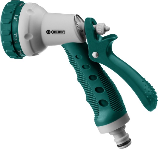 Пистолет для полива RACO 508C 8 режимов, пластиковый с TPR 4255-55/508C-18 - изображение 2