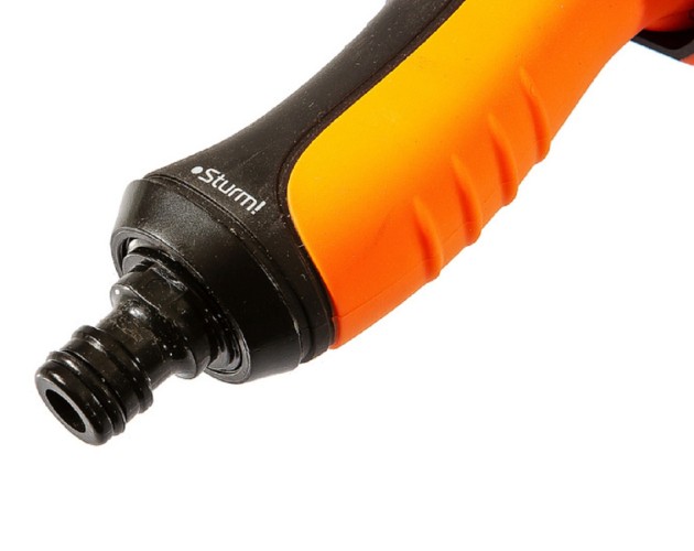 Пистолет для полива Sturm 3015-17-01T 1 режим, пластик. управл больш пальц корпус - изображение 3