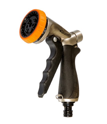 Пистолет для полива Sturm 3015-17-01ZB 7 режимов, цинк корп с резин покрыт