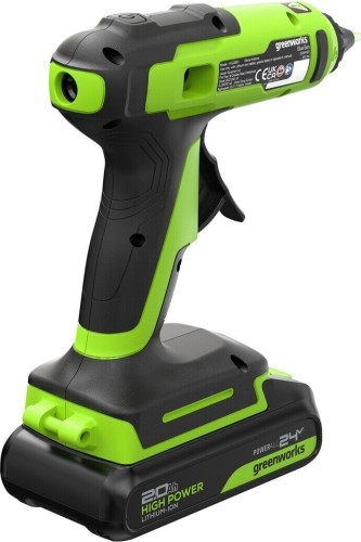 Пистолет клеевой аккумуляторный GREENWORKS G24GLG 24V, АКБ 2Ач и ЗУ 3502207CUA - изображение 5