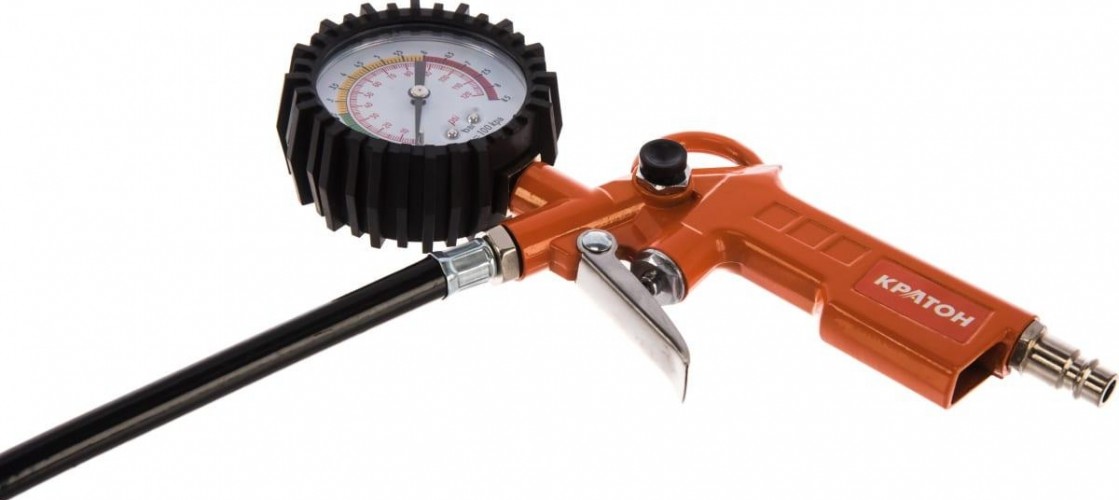 Пистолет КРАТОН TIG-02 для накачки шин с манометром 3 01 02 035 - изображение 2