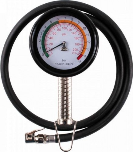 Пистолет MIGHTY SEVEN SB-710 для подкачки шин 15 бар, с манометром 100 мм