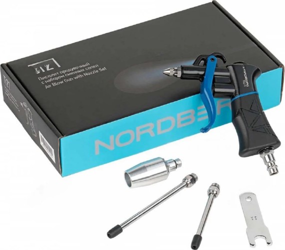 Пистолет NORDBERG Ti21 продувочный с набором сменных сопел TI21 - изображение 3