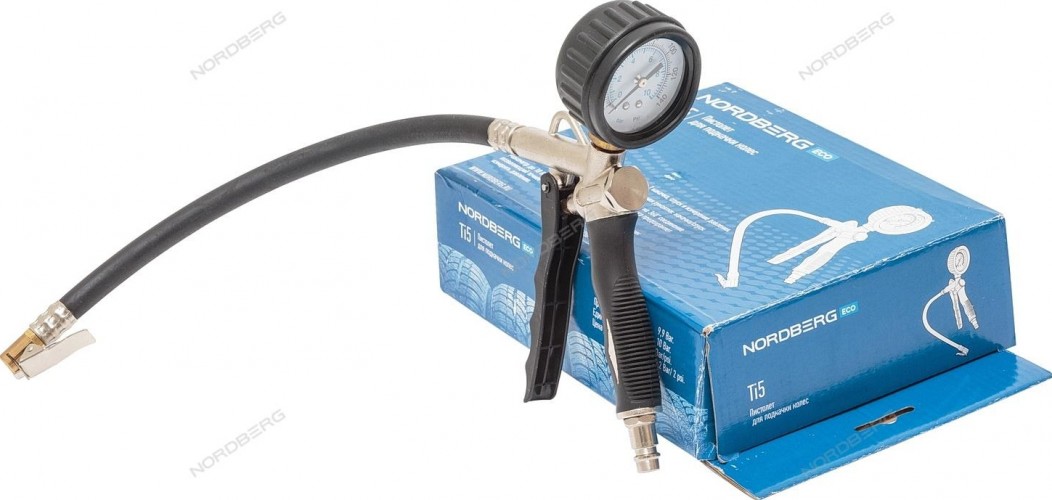 Пистолет NORDBERG Ti5 для подкачки колес с манометром 60 мм ЦБ-00000038 - изображение 3