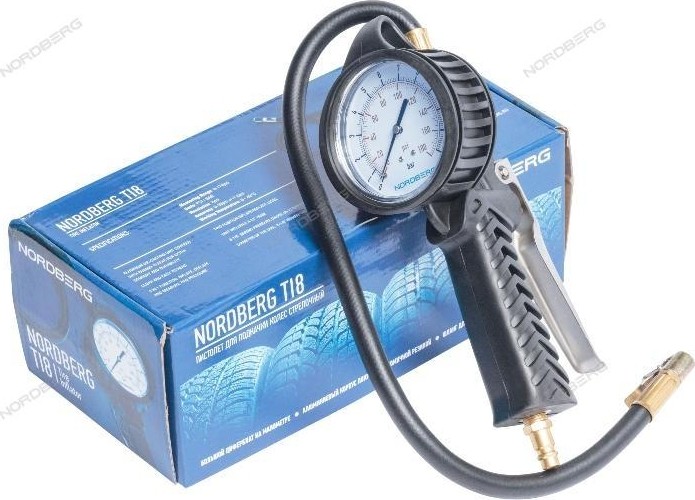 Пистолет NORDBERG Ti8 для подкачки колес, обрезиненный - изображение 2