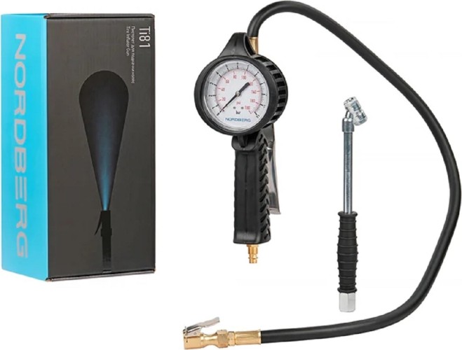 Пистолет NORDBERG Ti81 профессиональный для подкачки колес, универсальный