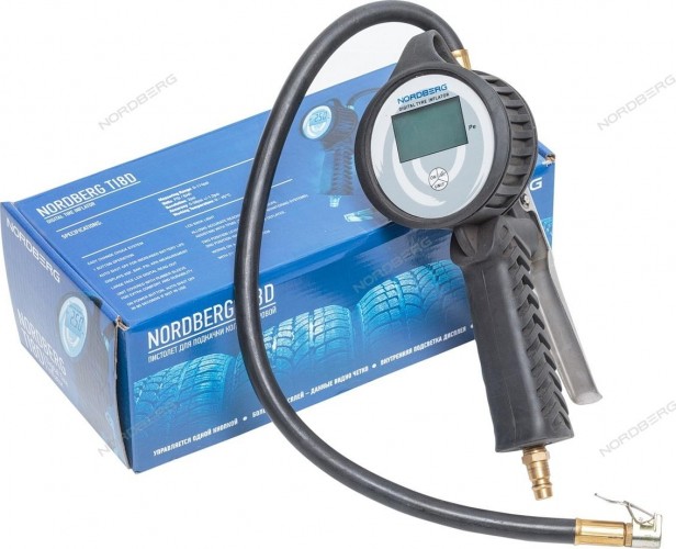 Пистолет NORDBERG Ti8D для подкачки колес, манометр цифровой - изображение 3