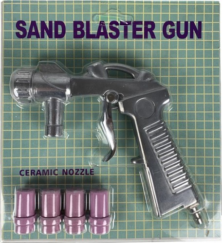 Пистолет пескоструйный с форсунками 4 шт AE&T T063M для малых камер - изображение 5