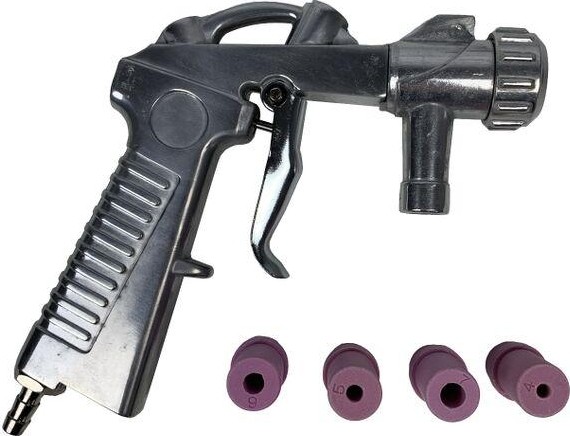 Пистолет пескоструйный с форсунками 4 шт AE&T T063M для малых камер