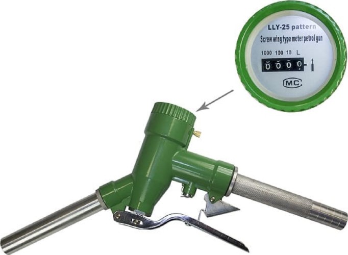 Пистолет PETROLL LLY-25 заправочный со счетчиком 1205