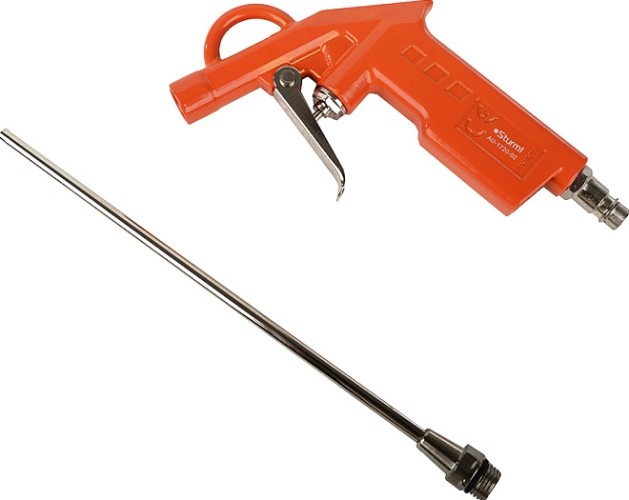 Пистолет пневматический Sturm AU-1720-02 продувочный удлиненное сопло, 2-6 бар