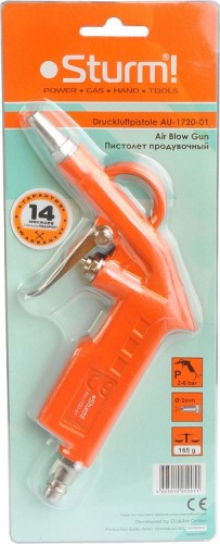 Пистолет пневматический Sturm AU-1720-01 продувочный 2-6 бар