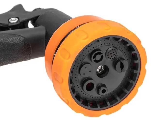 Пистолет -распылитель ЧЕТЫРЕ СЕЗОНА 62-0282 с резиновой ручкой, 7 реж. - изображение 3