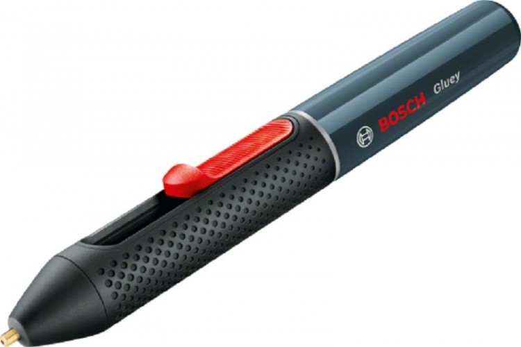 Пистолет термоклеевой аккумуляторный BOSCH Gluey аккумуляторный 06032A2101 2х1,2 В, цвет: Smokey Grey