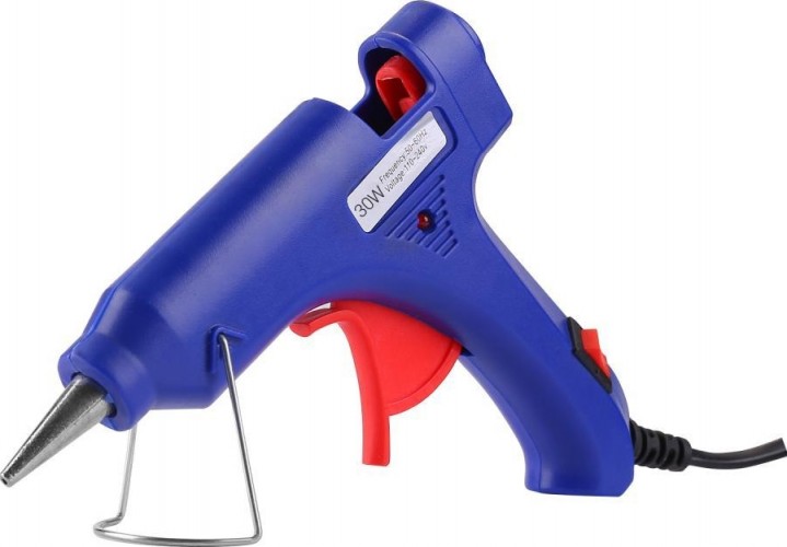 Пистолет термоклеевой сетевой DEKO DKGG30 SET2 с набором клеевых стержней (12 шт, 7 мм) 063-4979 - изображение 3