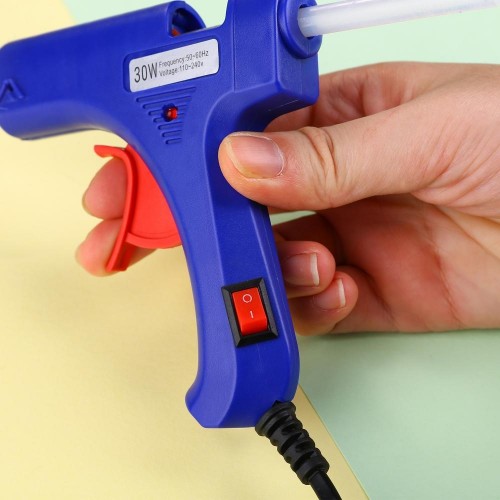 Пистолет термоклеевой сетевой DEKO DKGG30 SET4 с подставкой + набор клеевых стержней (20 шт, 7 мм 063-4980 - изображение 5