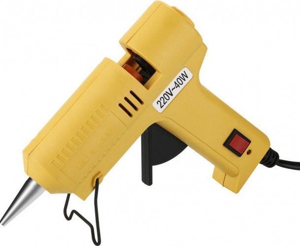 Пистолет термоклеевой сетевой DEKO DKGG40 SET4 с подставкой + набор клеевых стержней 063-4969 - изображение 2