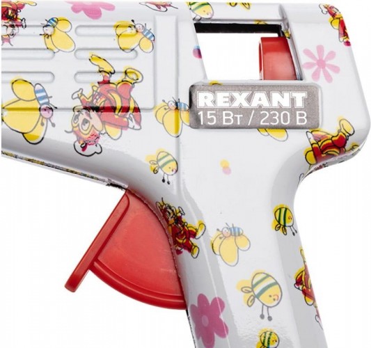 Пистолет термоклеевой сетевой REXANT 12-0112 + набор цветных стержней 12 шт. - изображение 4