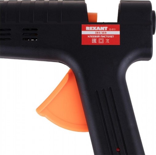 Пистолет термоклеевой сетевой REXANT 12-0111 с регулировкой температуры, кейс - изображение 4