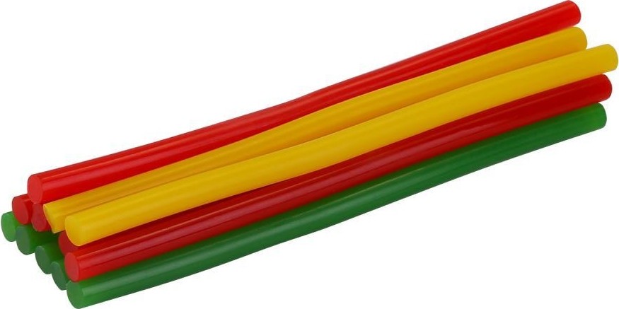 Пистолет термоклеевой сетевой DEKO DKGG30 SET5 с набором цветных клеевых стержней (12 шт, 7 мм) 063-4981 - изображение 2