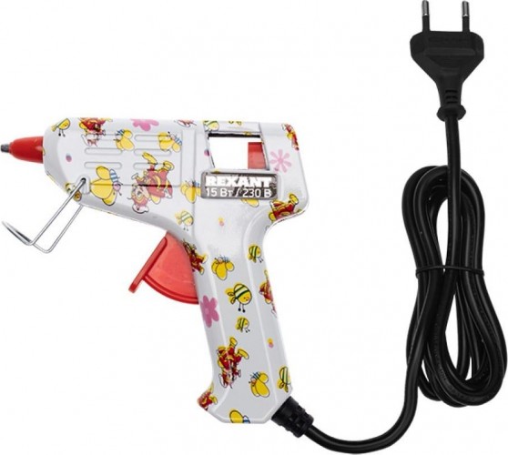 Пистолет термоклеевой сетевой REXANT 12-0112 + набор цветных стержней 12 шт. - изображение 3