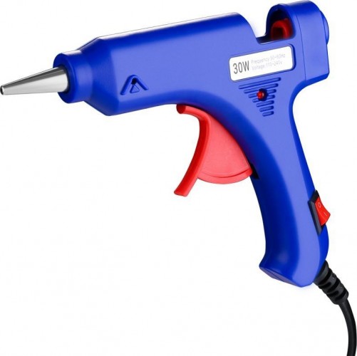 Пистолет термоклеевой сетевой DEKO DKGG30 SET4 с подставкой + набор клеевых стержней (20 шт, 7 мм 063-4980 - изображение 3